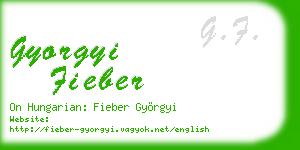 gyorgyi fieber business card